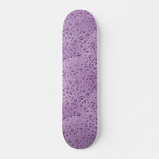 Lila Wassertröpfchen Skateboard (Vorne)