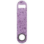 Lila Wassertröpfchen Speed Flaschenöffner (Vorderseite)
