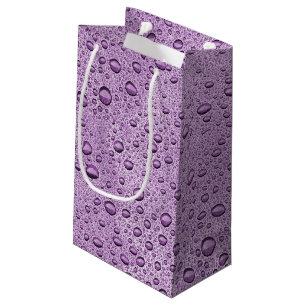 Lila Wassertropfen Kleine Geschenktüte
