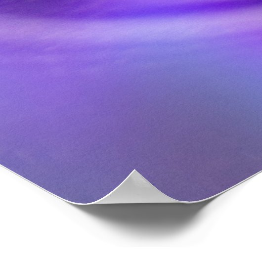 Lila Wassertropfen Poster (Ecke)