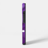 Lila Wassertropfenmuster iPhone Hülle (Linke Seite)