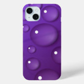 Lila Wassertropfmuster Case-Mate iPhone Hülle (Rückseite)