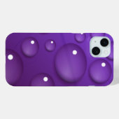 Lila Wassertropfmuster Case-Mate iPhone Hülle (Rückseite (Horizontal))