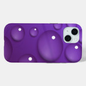 Lila Wassertropfmuster Case-Mate iPhone Hülle (Rückseite (Horizontal))