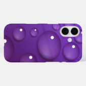 Lila Wassertropfmuster Case-Mate iPhone Hülle (Rückseite (Horizontal))