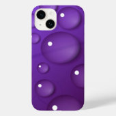 Lila Wassertropfmuster Case-Mate iPhone Hülle (Rückseite)