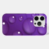 Lila Wassertropfmuster Case-Mate iPhone Hülle (Rückseite (Horizontal))