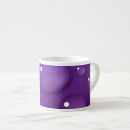 Lila Wassertropfmuster Espressotasse