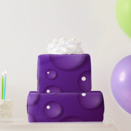 Lila Wassertropfmuster Geschenkpapier
