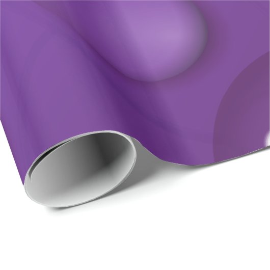 Lila Wassertropfmuster Geschenkpapier (Rolleneckpunkt)