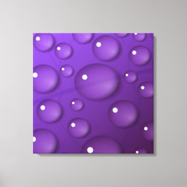 Lila Wassertropfmuster Leinwanddruck