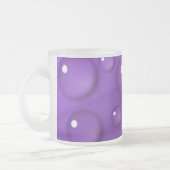 Lila Wassertropfmuster Mattglastasse (Links)