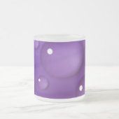 Lila Wassertropfmuster Mattglastasse (Mittel)