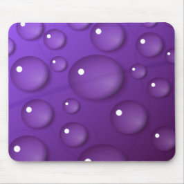 Lila Wassertropfmuster Mousepad