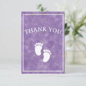 Lila Watercolor Baby Duschkopf-Rechteck Vorlage (Stehend Vorderseite)