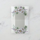 Lila Watercolor Daisy Vielen Dank Dankeskarte (Innenseite)