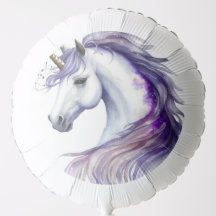 Lila Watercolor Fantasy Einhorn Geburtstagsparty