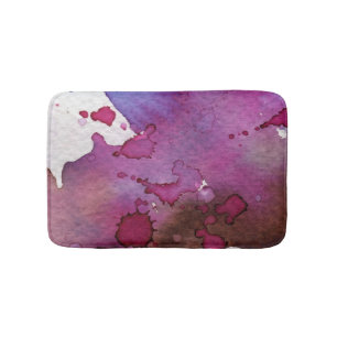Lila Watercolor-Hintergrund Badematte