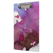 Lila Watercolor-Hintergrund Klemmbrett (Links)
