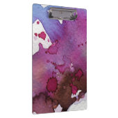 Lila Watercolor-Hintergrund Klemmbrett (Rechts)