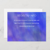 LILA WATERCOLOR-INFORMATIONS-KARTE POSTKARTE (Vorne/Hinten)