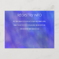 LILA WATERCOLOR-INFORMATIONS-KARTE