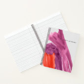 Lila Watercolor Personalisiert Journal Notizblock (Innenseite)
