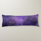 Lila Watercolor-Raum-Muster Seitenschläferkissen (Rückseite)