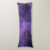 Lila Watercolor-Raum-Muster Seitenschläferkissen (Vorderseite Vertikal)