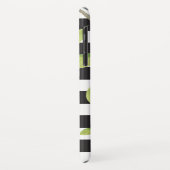 Lila Watercolor-schwarzes Streifen-mit Case-Mate iPhone Hülle (Hinten/Links)