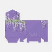 Lila Watercolor Wisteria Blume on Lavendel Geschenkschachtel (Ungefaltet)