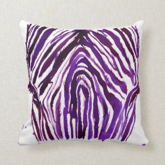 Lila WatercolorZebra Kissen