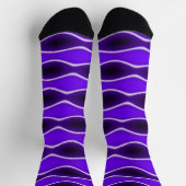Lila Wave Crew Socks Socken (Oben)