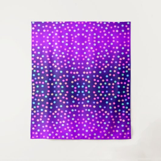 Lila Wave Glitzern Wandteppich (Vorderseite)