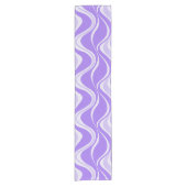 Lila Wave Table Runner Kurzer Tischläufer (Vorderseite)