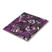 Lila Waves Abstrakt Fliese (Seite)