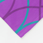 Lila Waves Fleecedecke (Ecke)