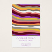 Lila Waves mit Nekklace-Schmuckkarte (Rückseite)