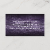 Lila Waves Moderne Berufliche Visitenkarte (Rückseite)