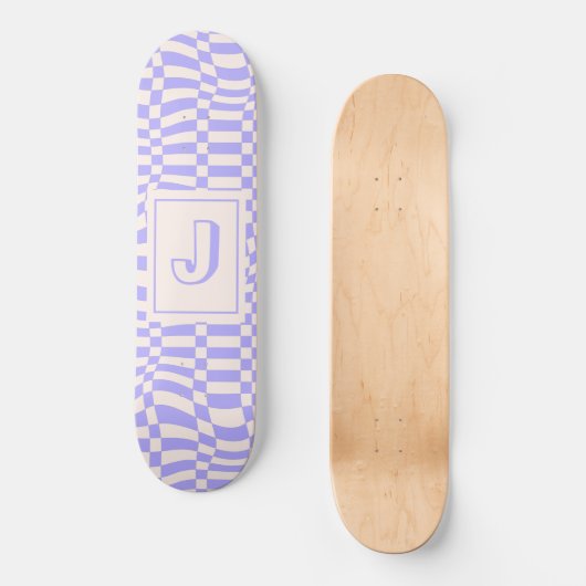 Lila Waves Skateboard (Vorderseite)