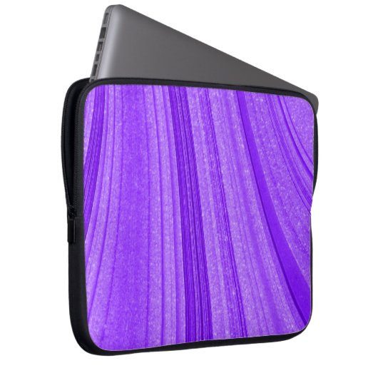 Lila Wavy-Glitzer Laptopschutzhülle (Vorne Rechts)