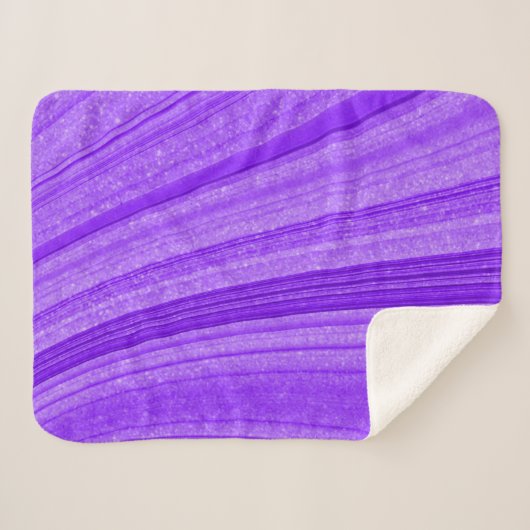 Lila Wavy-Glitzer Sherpadecke (Vorderseite (Horizontal))