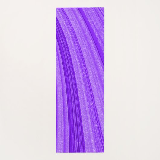 Lila Wavy-Glitzer Yogamatte (Rückseite)