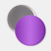 Lila Wavy Streifen Magnet (Vorderseite/Rückseite)