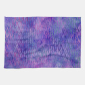 Lila Wavy Strips Geschirrtuch (Horizontal)