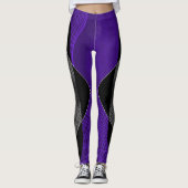 Lila Web Leggings (Vorderseite)
