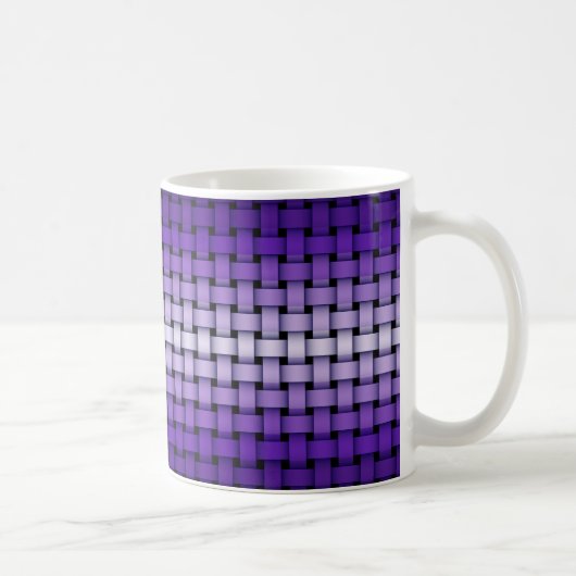 Lila Webmuster-Tasse Kaffeetasse (Rechts)
