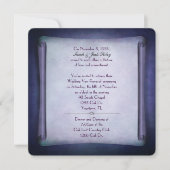 Lila Wedding Vow Renewal Scroll Einladung (Vorderseite)