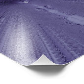 Lila Weg Fotodruck (Ecke)