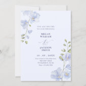 Lila weiche Blume Blütezeit Einladung (Rückseite)